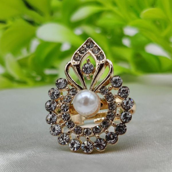 1 Piece Imported Radiant Crystal Blossom Ring – Unmatched Elegance In Every Detail 🌟 | Luxurious Design Ring | Adjustable Ring | Ring For Girls & Women