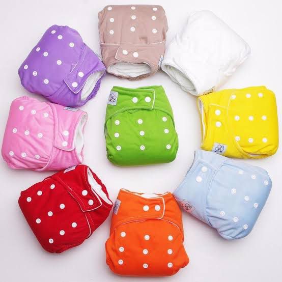 Baby Washable Flexible Diapers Adjustable Pamper Reusable Diaper | Baby Washable Training Diaper ( Random Color )