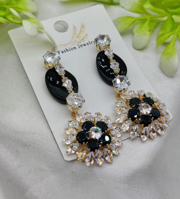 Imported Radiant Luxe Crystal Bloom Earrings – Elegance Redefined – Nickel-free| Girls Earrings | Women Earrings | Jewellery